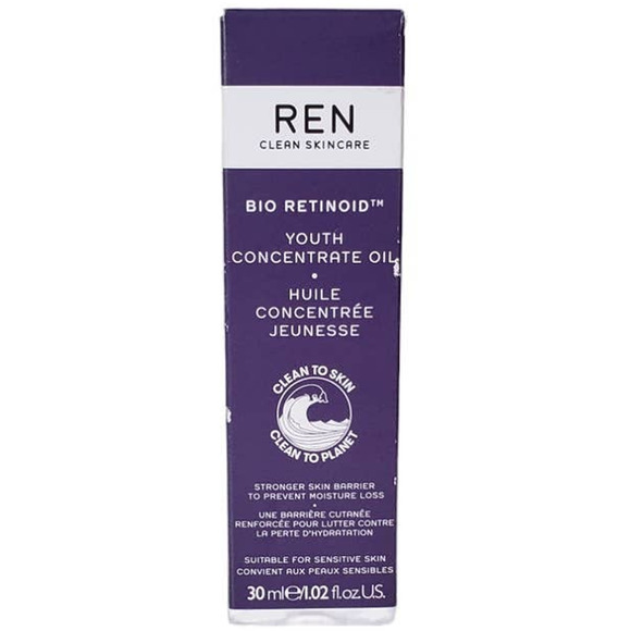 Ren Clean Skincare Bio Retinoid™ Youth Concentrate Oil Fine Lines Wrinkles NIB - Picture 3 of 9